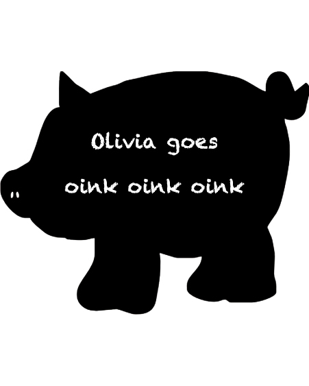 blackboard Mr Pig