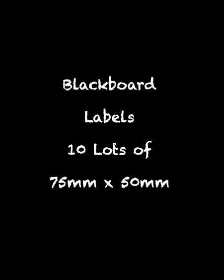blackboard labels