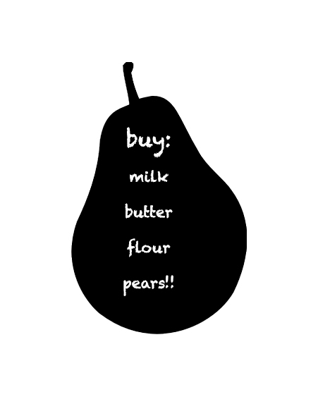 blackboard pear
