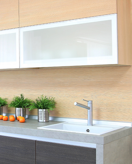 Plain Frost Kitchen Cabinets