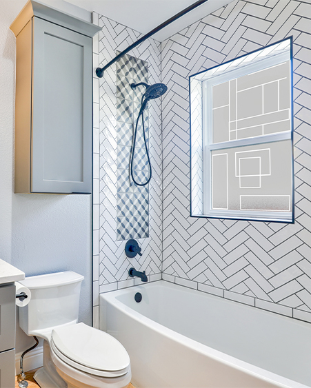 Custom Design Bathroom Film